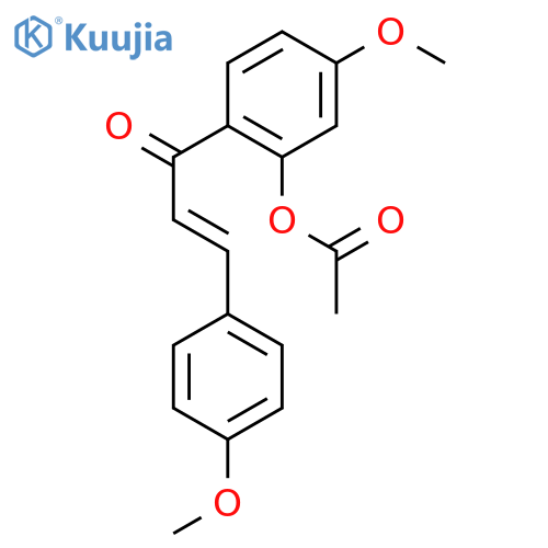 2-Propen-1-one,1-[2-(acetyloxy)-4-methoxyphenyl]-3-(4-methoxyphenyl)- structure