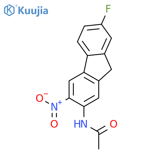 Acetamide,N-(7-fluoro-3-nitro-9H-fluoren-2-yl)- structure