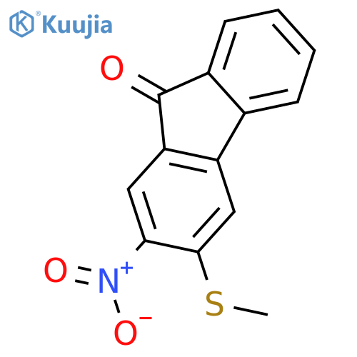 9H-Fluoren-9-one,3-(methylthio)-2-nitro- structure