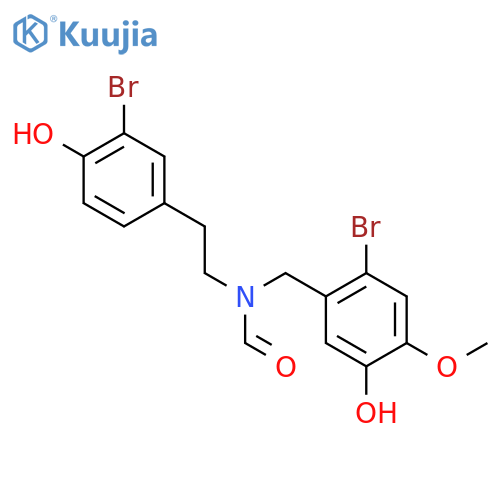 N-(3-Bromo-4-hydroxyphenethyl)-N-(2-bromo-5-hydroxy-4-methoxybenzyl)formamide structure