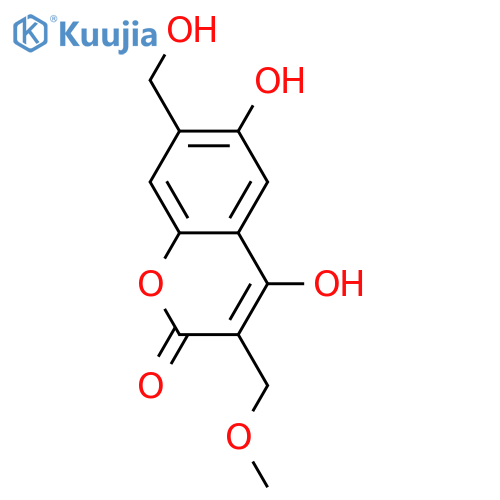 4,6-Dihydroxy-3,7-bis(hydroxymethyl)-2H-1-benzopyran-2-one; 1'-Me ether structure