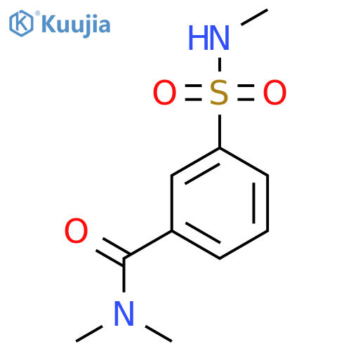N,N-dimethyl-3-(methylsulfamoyl)benzamide structure