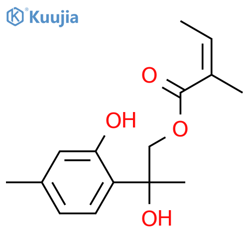 p-Mentha-1,3,5-triene-3,8,9-triol; (8ξ)-form, 9-Angeloyl structure