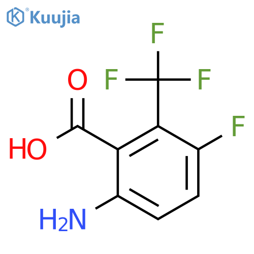 6-Amino-3-fluoro-2-(trifluoromethyl)benzoic acid structure