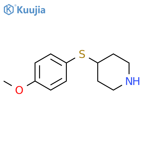 4-[(4-methoxyphenyl)sulfanyl]piperidine structure