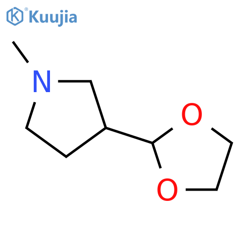3-(1,3-Dioxolan-2-yl)-1-methylpyrrolidine structure