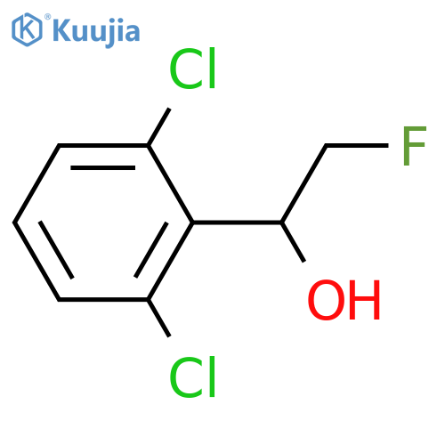 1-(2,6-dichlorophenyl)-2-fluoroethan-1-ol structure