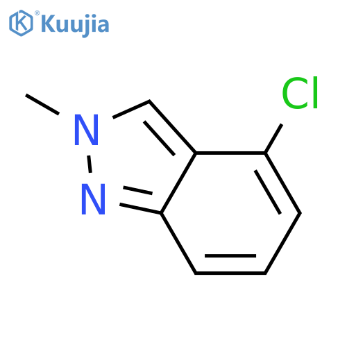 4-Chloro-2-methyl-2H-indazole structure
