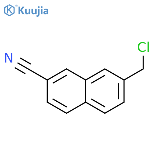 2-Naphthalenecarbonitrile, 7-(chloromethyl)- structure