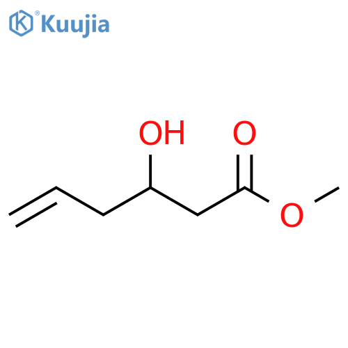 5-Hexenoic acid, 3-hydroxy-, methyl ester structure
