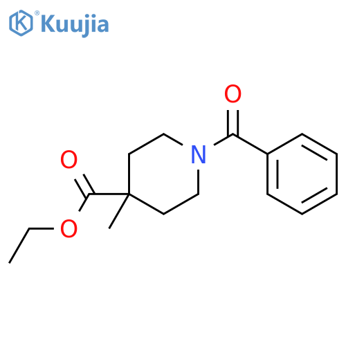Ethyl N-benzoyl-4-methylisonipecotate structure