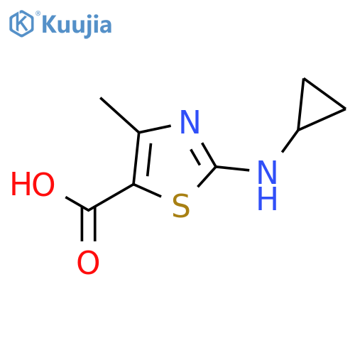 2-(cyclopropylamino)-4-methyl-1,3-thiazole-5-carboxylic Acid structure