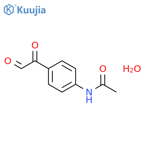 4-Acetamidophenylglyoxal hydrate structure