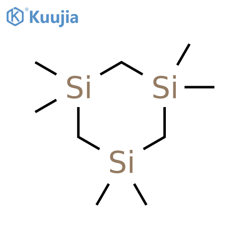 1,1,3,3,5,5-Hexamethyl-1,3,5-trisilacyclohexane structure