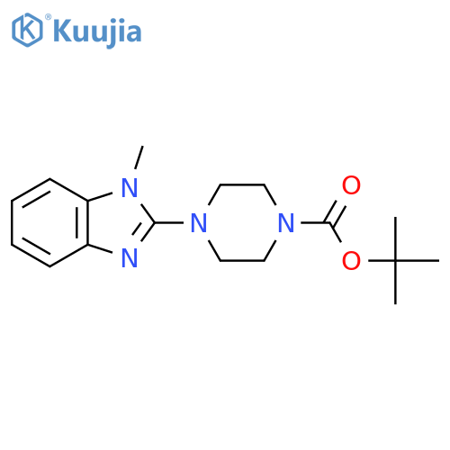 tert-butyl 4-(1-methyl-1H-1,3-benzodiazol-2-yl)piperazine-1-carboxylate structure