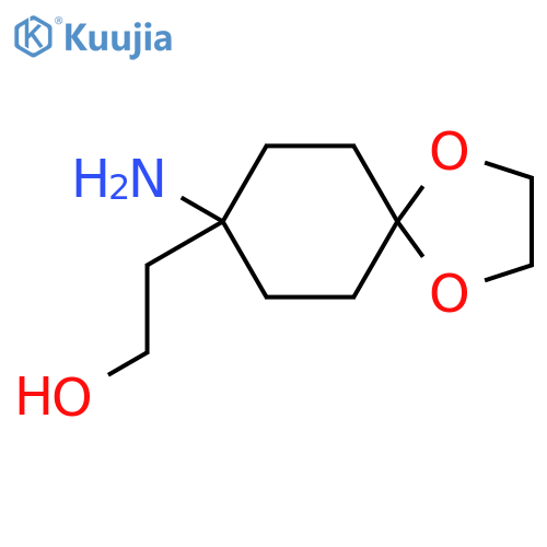 2-(8-Amino-1,4-dioxaspiro[4.5]decan-8-yl)ethanol structure