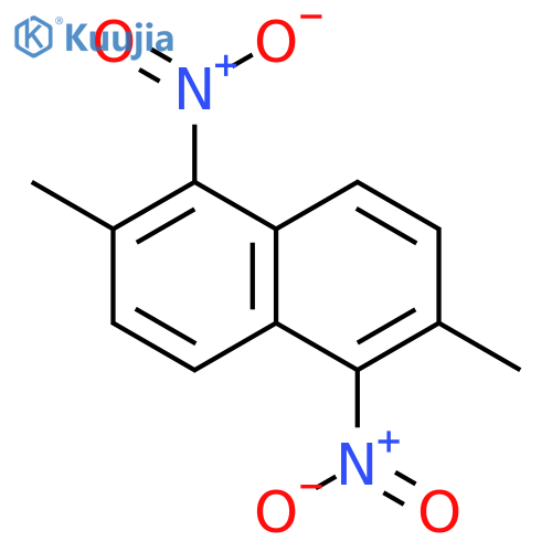 Naphthalene,2,6-dimethyl-1,5-dinitro- structure