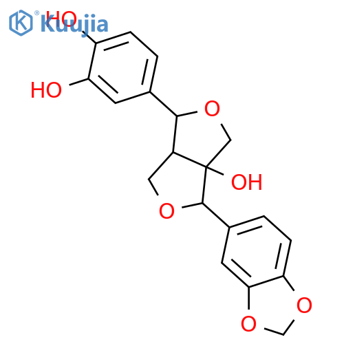 7,9':7',9-Diepoxy-8,8'-lignan-3,3',4,4',8-pentol; (7S,7'R,8S,8'R)-form, 3,4-Methylene ether structure