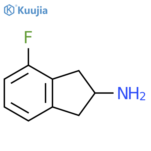 4-Fluoro-2,3-dihydro-1H-inden-2-amine structure
