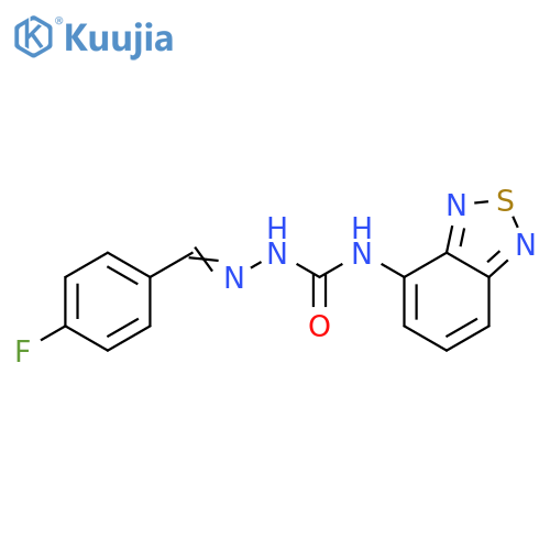 3-(2,1,3-benzothiadiazol-4-yl)-1-{(4-fluorophenyl)methylideneamino}urea structure