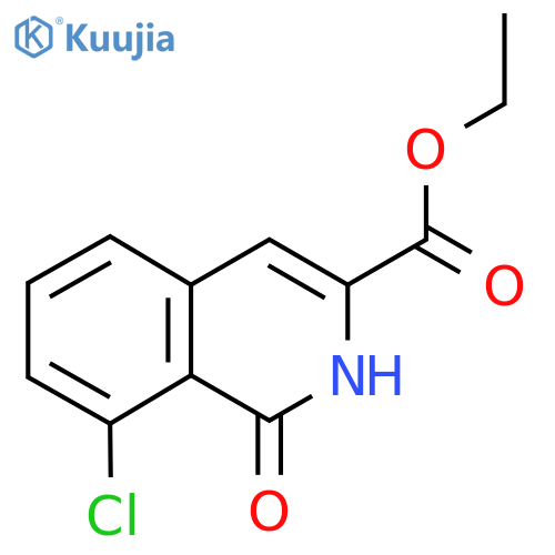 Ethyl 8-chloro-1-oxo-1,2-dihydroisoquinoline-3-carboxylate structure