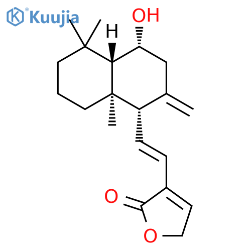 2(5H)-Furanone,3-[(1E)-2-[(1S,4R,4aS,8aR)-decahydro-4-hydroxy-5,5,8a-trimethyl-2-methylene-1-naphthalenyl]ethenyl]- structure