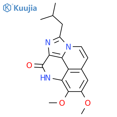 2-Isopropyl-7,8-dimethoxybenz[de]imidazo[4,5,1-ij][1,6]naphthyridin-10(9H)-one; 2-(2-Methylpropyl) analogue structure