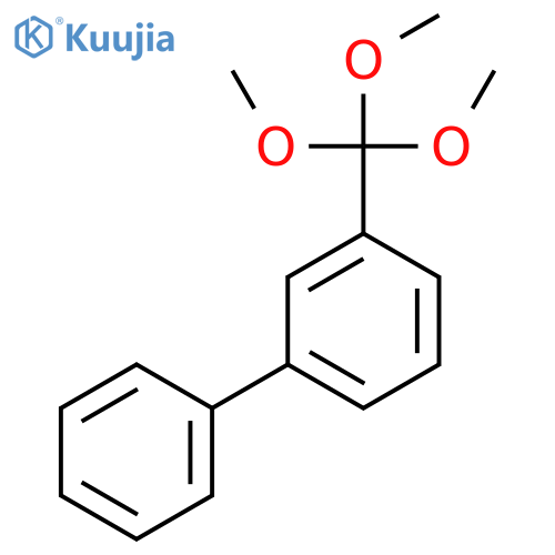 3-(Trimethoxymethyl)-1,1'-biphenyl structure