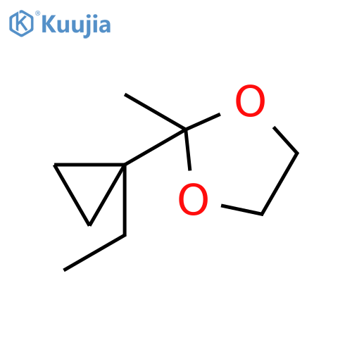 1,3-Dioxolane, 2-(1-ethylcyclopropyl)-2-methyl- structure