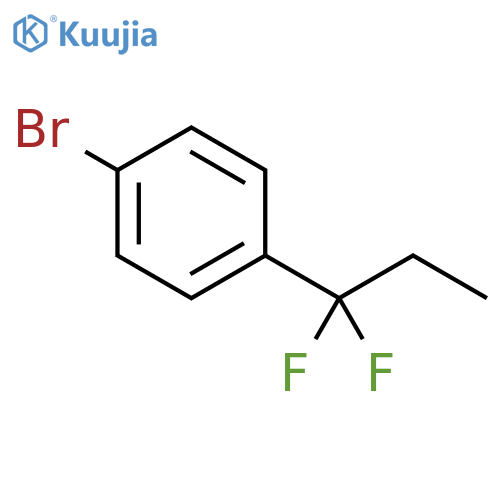 1-Bromo-4-(1,1-difluoropropyl)benzene structure