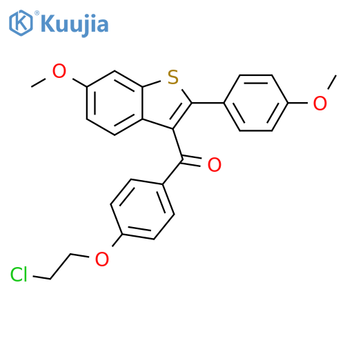[4-(2-Chloroethoxy)phenyl][6-methoxy-2-(4-methoxyphenyl)benzo[b]thien-3-yl]methanone structure