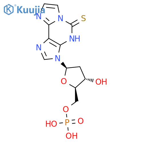 3-(2-Deoxy-5-O-phosphono-β-D-erythro-pentofuranosyl)-3,4-dihydro-5H-imidazo2,1-ipurine-5-thione structure