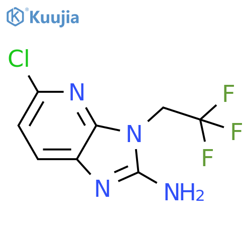 5-Chloro-3-(2,2,2-trifluoroethyl)-3H-imidazo[4,5-b]pyridin-2-amine structure