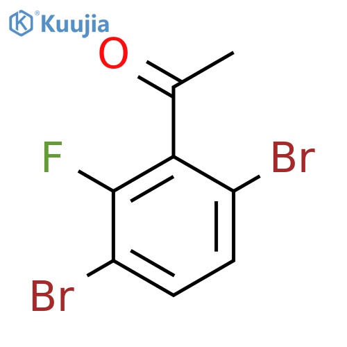 3',6'-Dibromo-2'-fluoroacetophenone structure