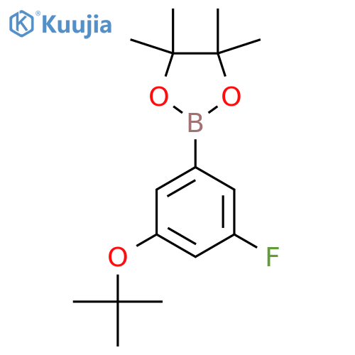 2-(3-tert-Butoxy-5-fluorophenyl)-4,4,5,5-tetramethyl-1,3,2-dioxaborolane structure