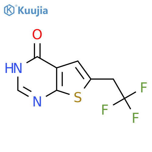 6-(2,2,2-trifluoroethyl)thieno[2,3-d]pyrimidin-4(3H)-one structure