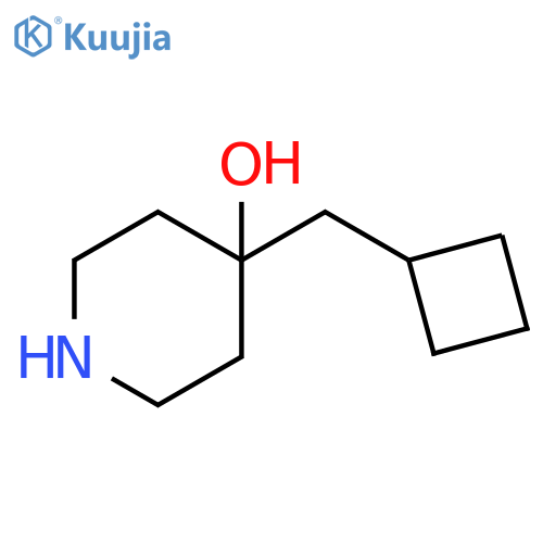 4-(cyclobutylmethyl)piperidin-4-ol structure