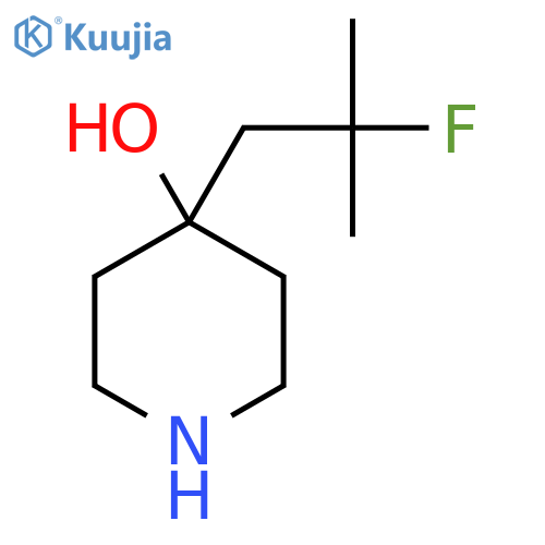 4-(2-fluoro-2-methylpropyl)piperidin-4-ol structure