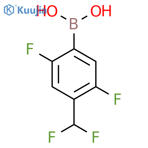 4-(difluoromethyl)-2,5-difluorophenylboronic acid structure