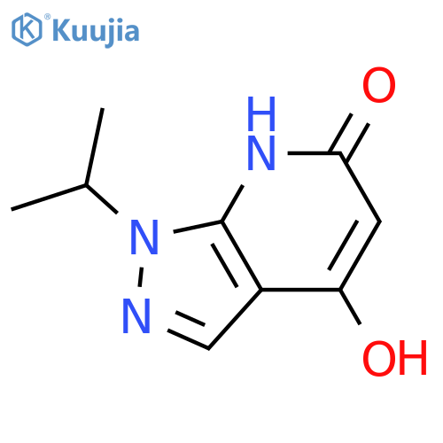 1-(propan-2-yl)-1H-pyrazolo3,4-bpyridine-4,6-diol structure