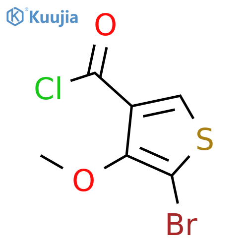5-Bromo-4-methoxy-thiophene-3-carbonyl Chloride structure