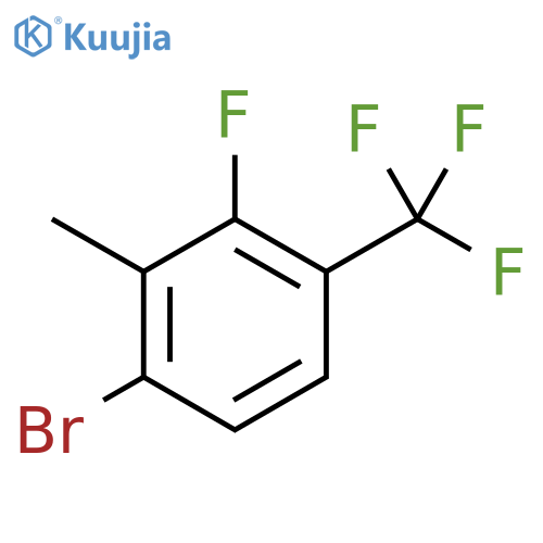 1-bromo-3-fluoro-2-methyl-4-(trifluoromethyl)benzene structure
