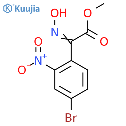 (Z)-Methyl 2-(4-Bromo-2-nitrophenyl)-2-(hydroxyimino)acetate structure