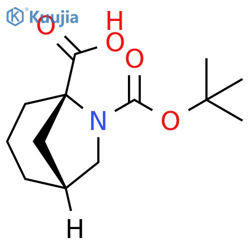(1R,5S)-6-(tert-butoxy)carbonyl-6-azabicyclo3.2.1octane-5-carboxylic acid structure