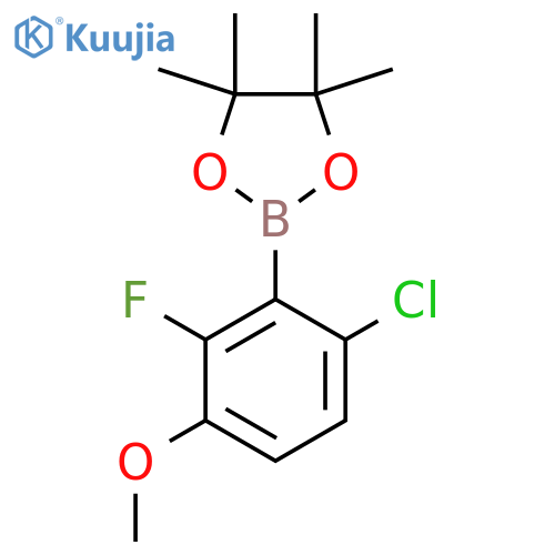 6-Chloro-2-fluoro-3-methoxyphenylboronic acid pinacol ester structure