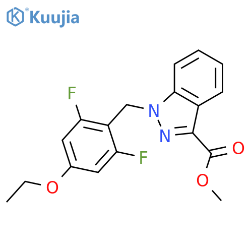 Methyl 1-(4-Ethoxy-2,6-Difluorobenzyl)-1H-Indazole-3-Carboxylate structure