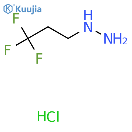 (3,3,3-Trifluoropropyl)hydrazine hydrochloride structure