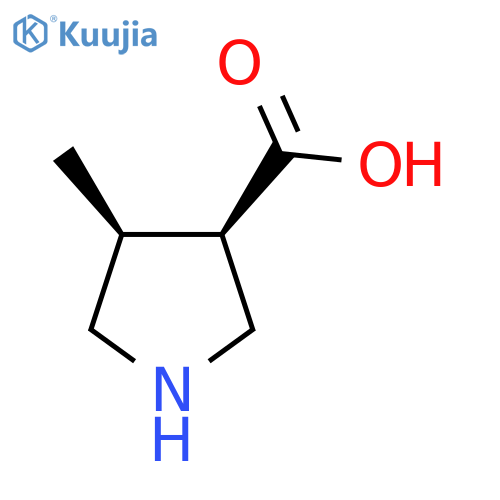 (3R,4S)-4-methylpyrrolidine-3-carboxylic acid structure