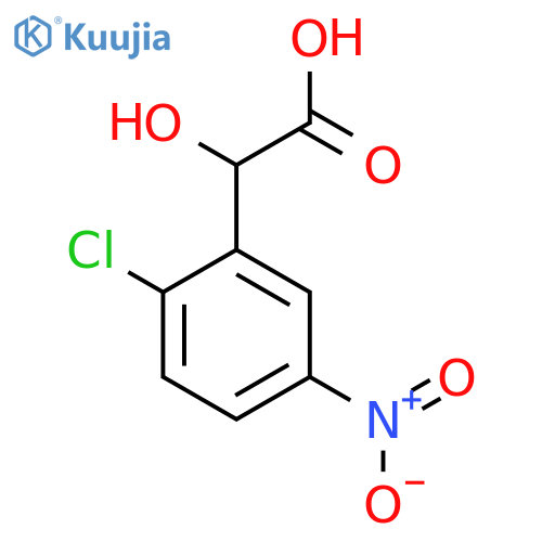 2-(2-chloro-5-nitrophenyl)-2-hydroxyacetic acid structure