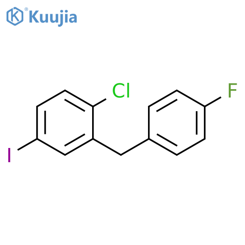 1-Chloro-2-(4-fluorophenyl)methyl-4-iodobenzene structure